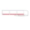 Nevs Dymo Label w/Warning Message 3-1/10" x 1-4/5" White w/Red Reverse LA-DYM-1031 - alternate 1